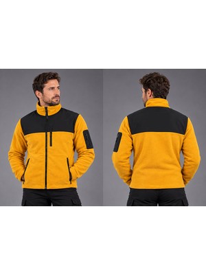 Teknik Soft Shell Polar Hırka 3 Cepli Anti-Pilling Tüylenme Yapmayan Tam Fermuar Garnili Polar