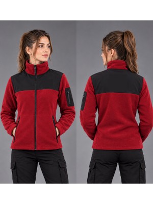 Teknik Soft Shell Polar Hırka 3 Cepli Anti-Pilling Tüylenme Yapmayan Tam Fermuar Garnili Polar