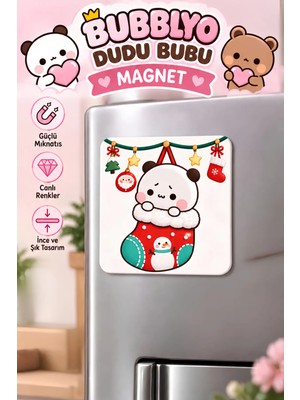 Dudu Bubu Dekoratif Buzdolabı Magneti 6x6 cm – Sevimli Tasarım