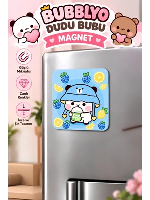 Dudu Bubu Dekoratif Buzdolabı Magneti 6x6 cm – Sevimli Tasarım