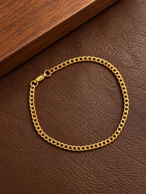 Aida Jewelss Altın Modeli Paslanmaz Kararmaz Gurmet Bileklik 19CM 1,75MM