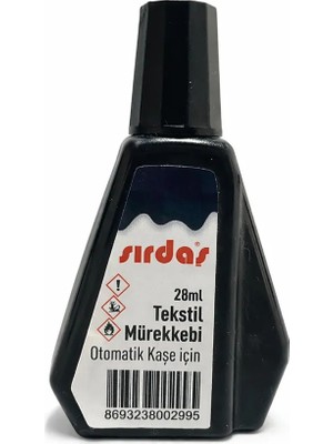 Mühürşah 30 ml Tekstil Mürekkebi, Kıyafet Kaşesi Mürekkebi