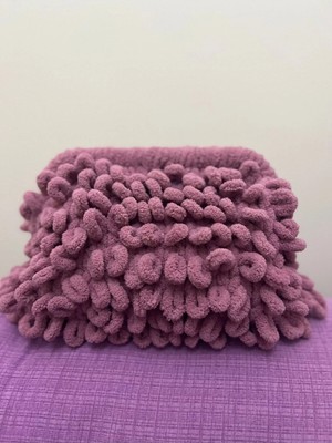 Puffy Çanta El Örgüsü Kol Çantası Yumoş