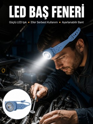 MiraLive Suya Dayanıklı LED Kafa Lambası Outdoor Kullanım Yeni Nesil