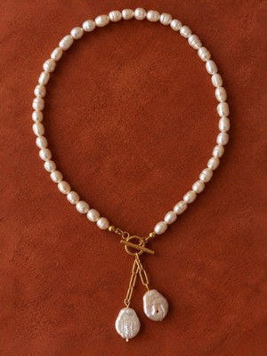Dielna | Élan Necklace | Doğal Inci Taşlı Kadın Kolye