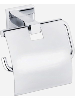 Camero Mia Toilet Paper Holder With Cover Chrome