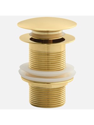 Admiral Pop Up Siphon Gold Plated