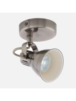 Eglo Seras 3.3 W LED Round Surface Mount Spot 1 Piece Silver