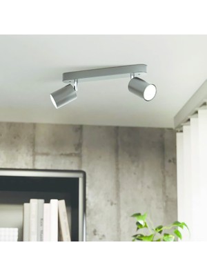 Eglo Reciso-E Black Steel 2-Piece Spotlight