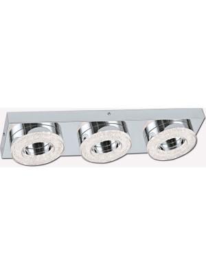 Eglo Fradelo 4 W LED Round Recessed Spotlight 3 Pieces Silver