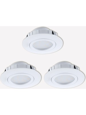 Eglo Pineda 6 W Round Recessed Spot 1 Pc White