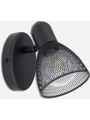 Eglo Carovigno Single 40 W E14 Socket Round Surface-Mounted Spot