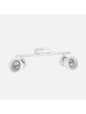 Eglo Seras1 3.3 W LED Round Surface-Mounted Spot 2-Pack White