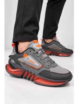Wickers Erkek Bağcıklı Kalın Tabanlı Sportif Modern Agresif Tasarımlı Chunky Sneaker