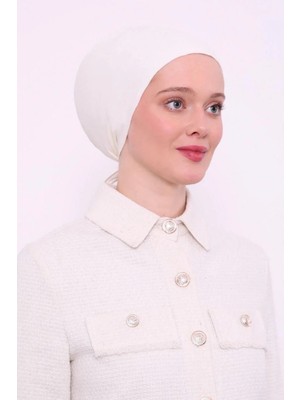 Lavender Dikişsiz Bone - Kırık Beyaz