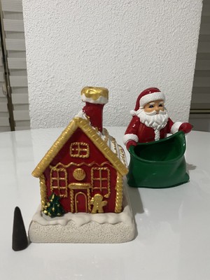 Şeker Evtütsülük ve Sepetli Noel Baba Figürü El Yapımı Dekoratif