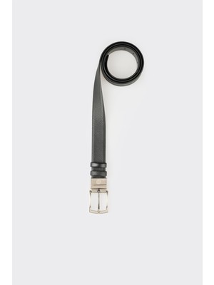 Elle Black Leather Men's Belt