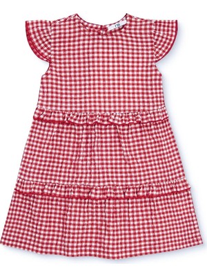 Mothercare Baby Girl Dress Crew Neck Short Sleeve Rib Knit