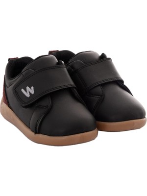Babywalk Unisex Faux Leather Boots Black