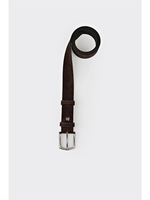 Elle Brown Leather Men's Belt