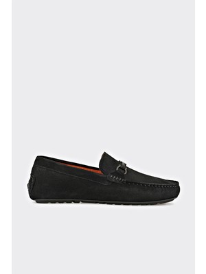 Elle Black Leather Men's Casual Shoes