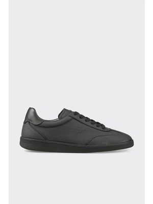 Elle Black Leather Men's Casual Shoes