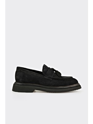 Elle Black Leather Men's Casual Shoes