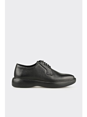 Elle Black Leather Men's Casual Shoes