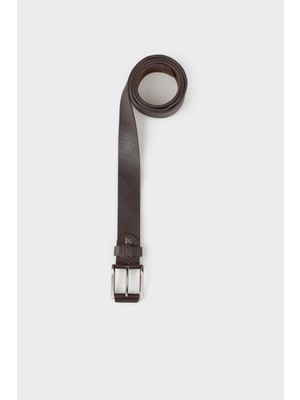 Elle Brown Leather Men's Belt