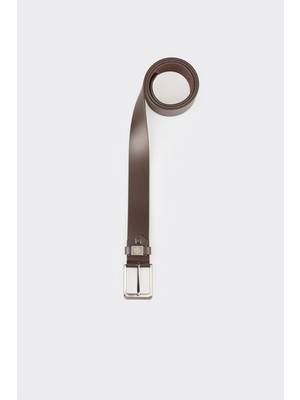 Elle Brown Leather Men's Belt