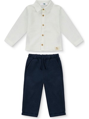 Mothercare Baby Boy Buttoned Shirt Collar Long Sleeve Rib Knit