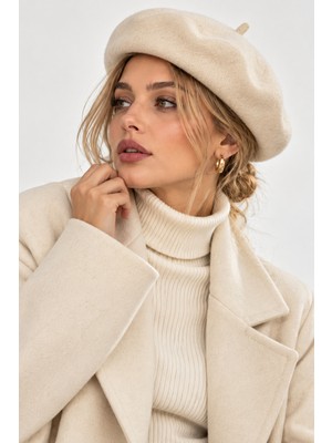 Wega Moda Kadın Keçe Fransız Beresi Ressam Şapkası - Kadın Bere