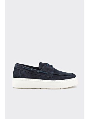 Elle Blue Leather Men's Casual Shoes