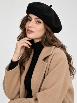 Wega Moda Kadın Keçe Fransız Beresi Ressam Şapkası - Kadın Bere