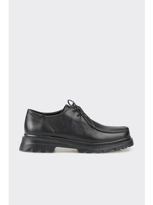 Elle Black Leather Women's Casual Shoes