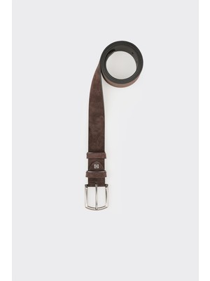 Elle Brown Leather Men's Belt
