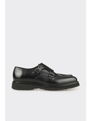 Elle Black Leather Men's Casual Shoes