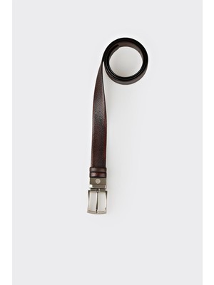 Elle Brown Leather Men's Belt
