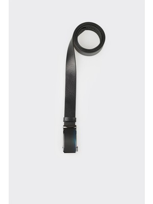 Elle Black Leather Men's Belt