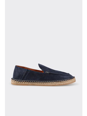 Elle Navy Leather Men's Casual Shoes