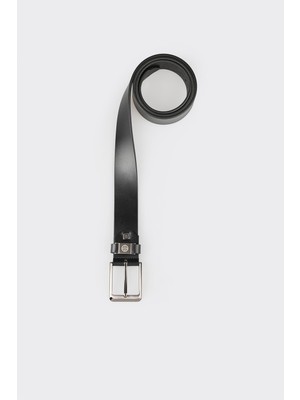 Elle Black Leather Men's Belt