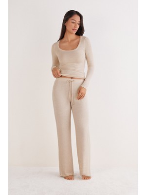 Intimissimi Cashmere Light Blend Modal Long Palazzo Pants