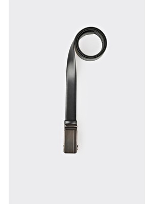 Elle Black Leather Men's Belt