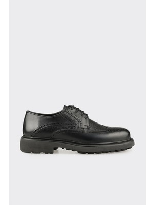 Elle Black Leather Men's Casual Shoes
