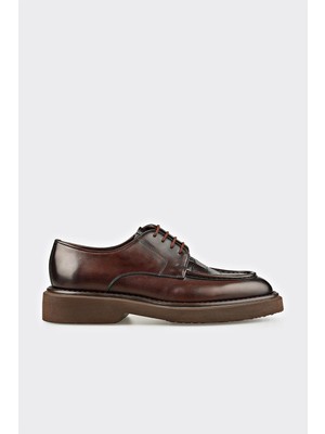 Elle Brown Leather Men's Casual Shoes