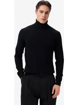 Les Benjamins Classic Fit Men's Black Knitwear