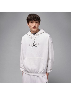 Jordan Brooklyn Oversize Stretch Men's Grey Hoodie
