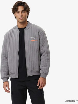 United Unıted4 Regular Fit Men's Grey Jacket