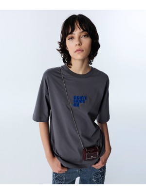 Twist 3D Slogan T-Shirt