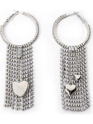 Twist Dangle Rhinestone Earrings